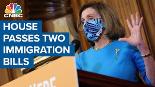The House passes two immigration bills that would establish a path to citizenship for millions