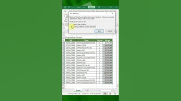 Urutkan Angka Terkecil Ke Terbesar di Excel #shorts