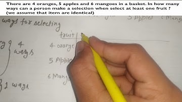 selection of identical items||permutations and combination