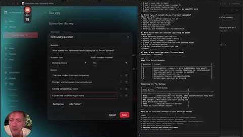 How I Use an Agentic Browser to Build Newsletter Surveys