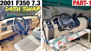 DASH SWAP Part 1 - 2001 F350 7.3 2010 Superduty SwapHelper, Steering Column, Cluster Install