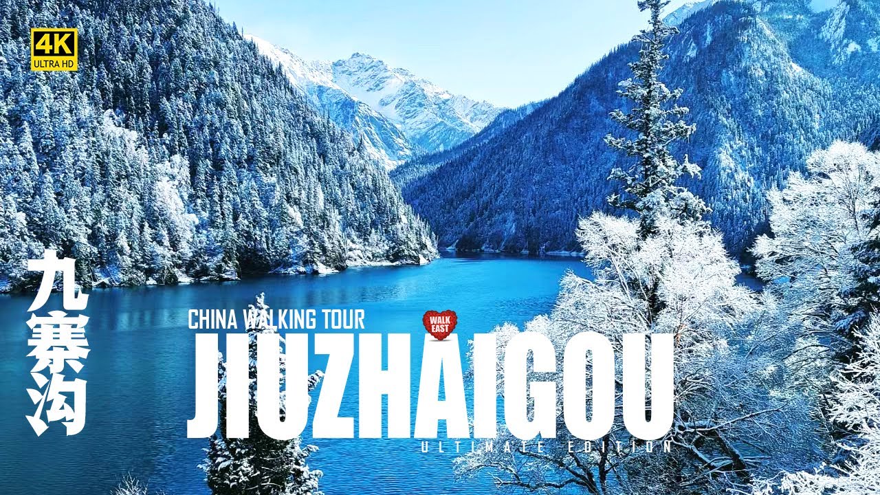 virtual trip CHINA 九寨溝 JIU ZHAI GOU [Blu Jiuzhaigou Valley Scenic Walk 4K - China's Dreamlike Wonders