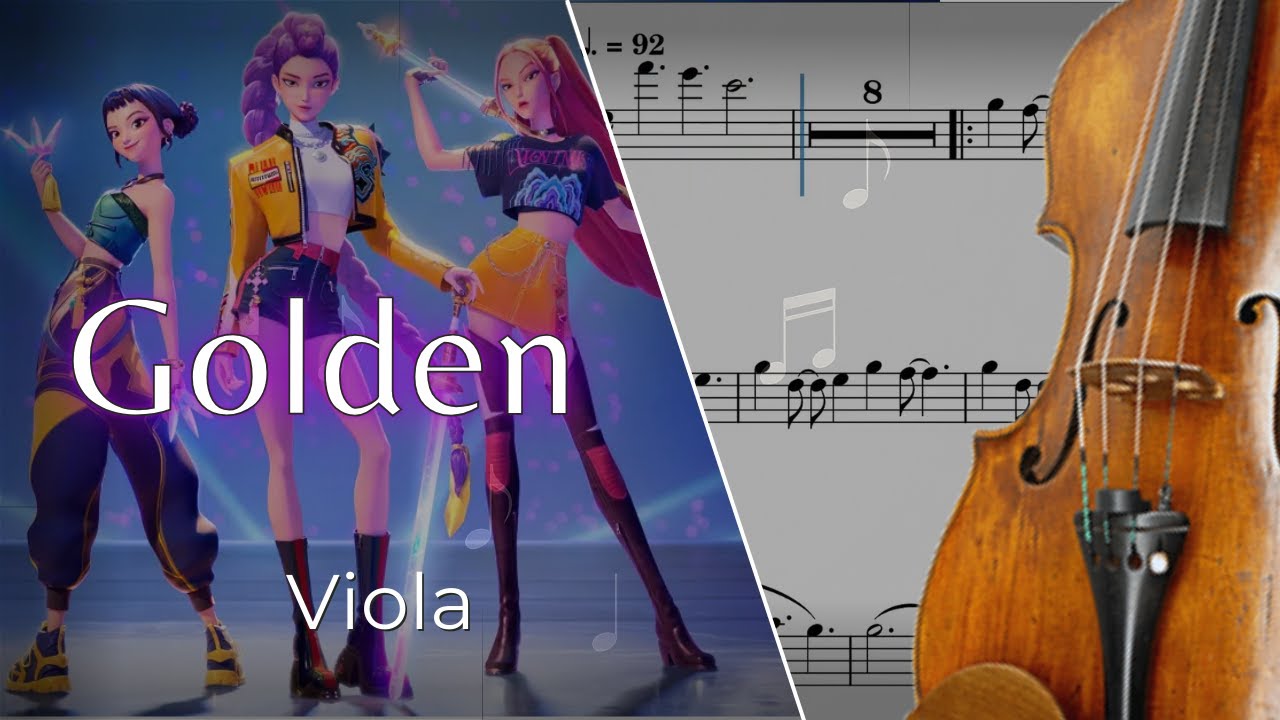 Golden – Viola Sheet Music 🎶 | Kpop Demon Hunters OST (PDF Link)