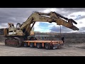 Transporting The Old Liebherr 984 For Scrap - Fasoulas Heavy Transports