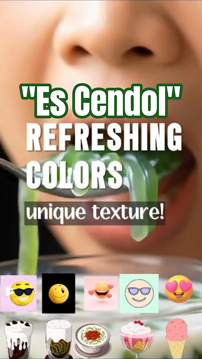 Colorful Indonesian Dessert Drink: Es Cendol Refresh!