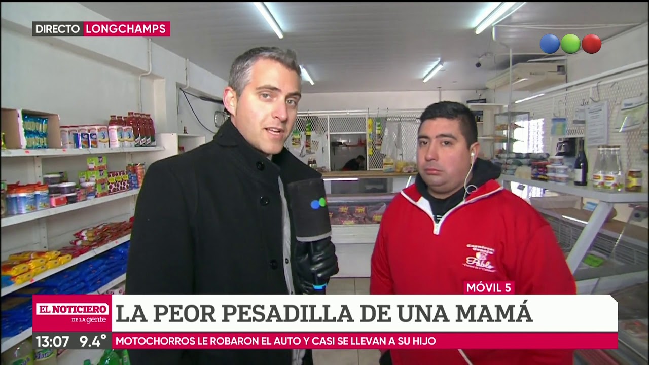 Dramático asalto en Longchamps: motochorros se llevaban un auto con su hijo adentro buenos aires palermo