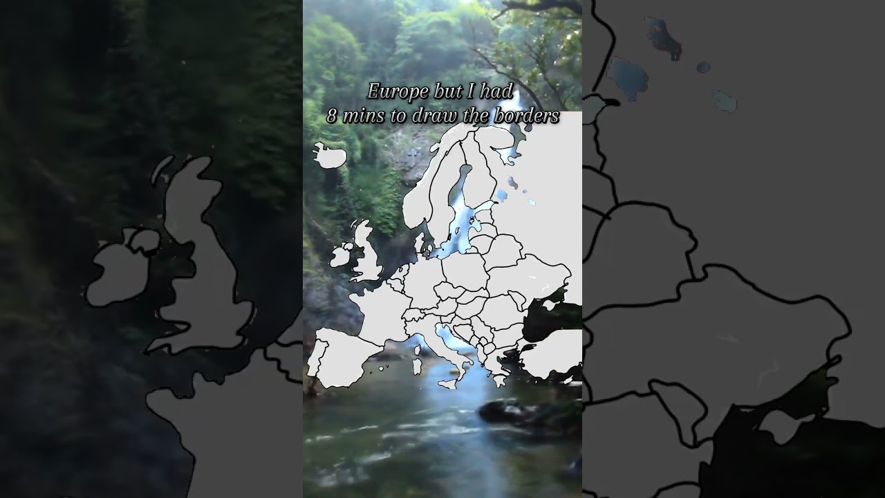 Europe but I had 8 mins to draw the borders #comment #drawing #border #eu #sub #subscribe #map #like