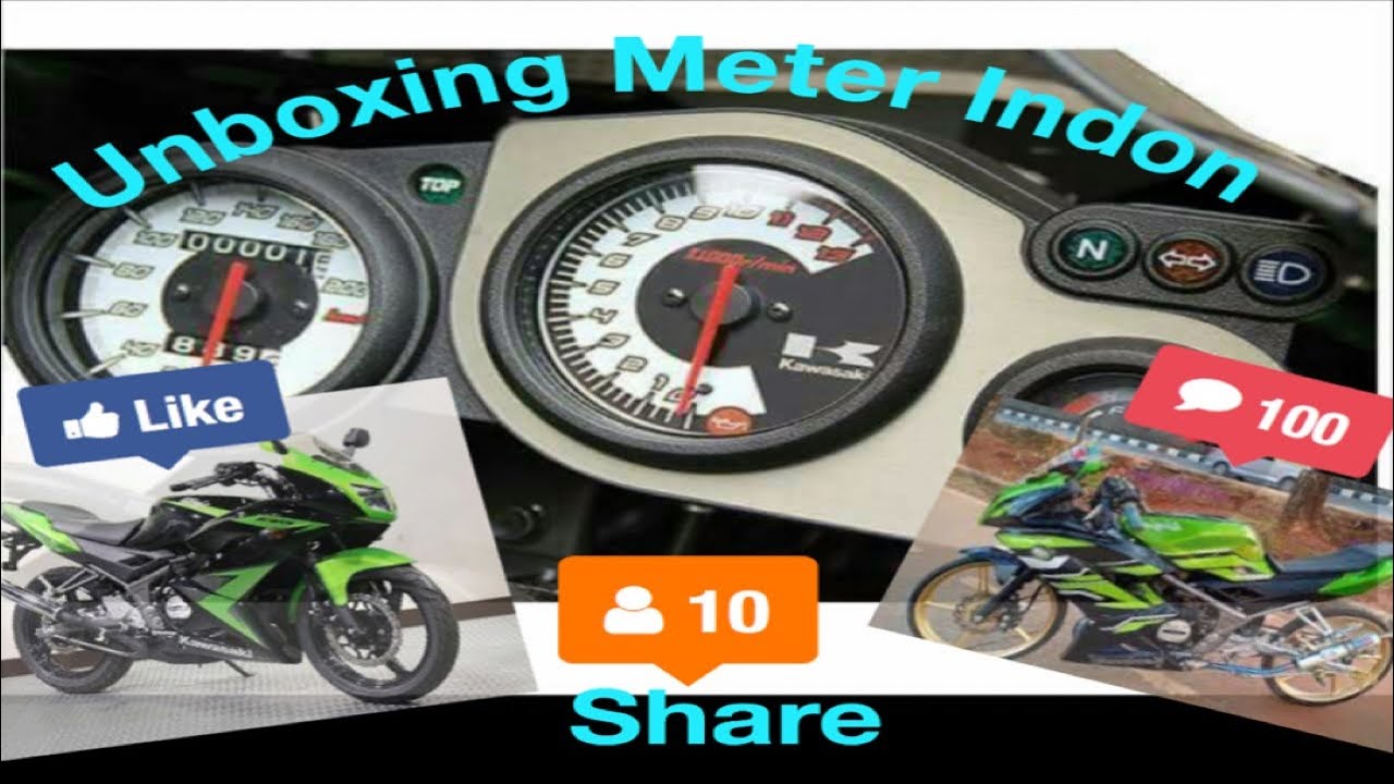 Meter RR /Double R/zx150Rr/ METER INDON/unboxing meter - YouTube