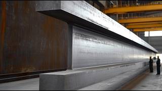 Inside Heavy Industry Manufacturing Plants. How Large Steel Beam Is Made