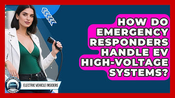 How Do Emergency Responders Handle EV High-Voltage Systems? - Electric Vehicle Insiders