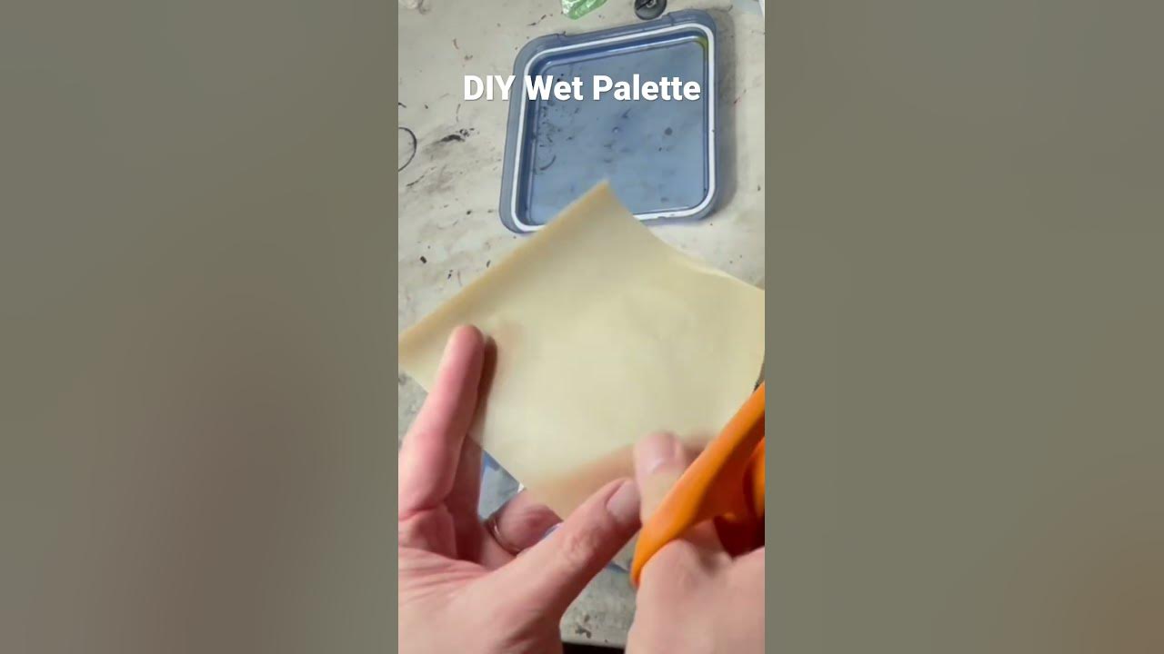 Wet Palette Gifts Modellfärbe-Nasstablett für Miniaturmalerei, Modellfarbe