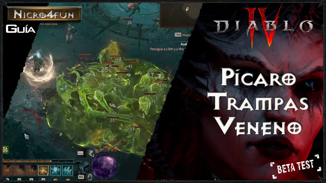 Diablo IV - Guía Pícaro Trampas de Veneno [Beta] - YouTube