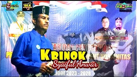 Lagu Jambi - Krinok - voc. Syaiful Anwar - Official management Arzuna Music