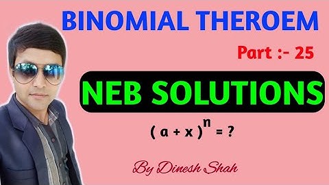 Class 12 Maths || BINOMIAL THEOREM || Part 25 || Logarithmic Series ||