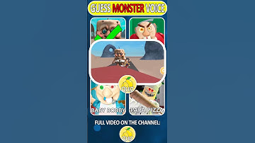 🎤 Can You Guess the Roblox Characters by VOICE? Scary Obby Roblox Monsters!