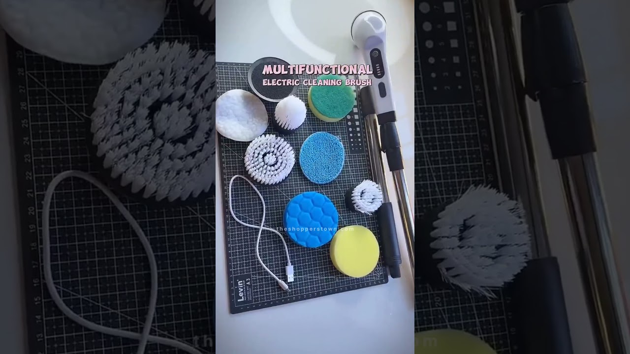 Electric Scrubber for Bathroom and Kitchen Cleaning | Electric Cleaning Brush