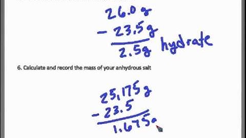 Lab Percent Water in Hydrate