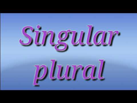એકવચન અને બહુવચન. singular -plural. English grammar in Gujarati on Englishguju by Manish chavda.