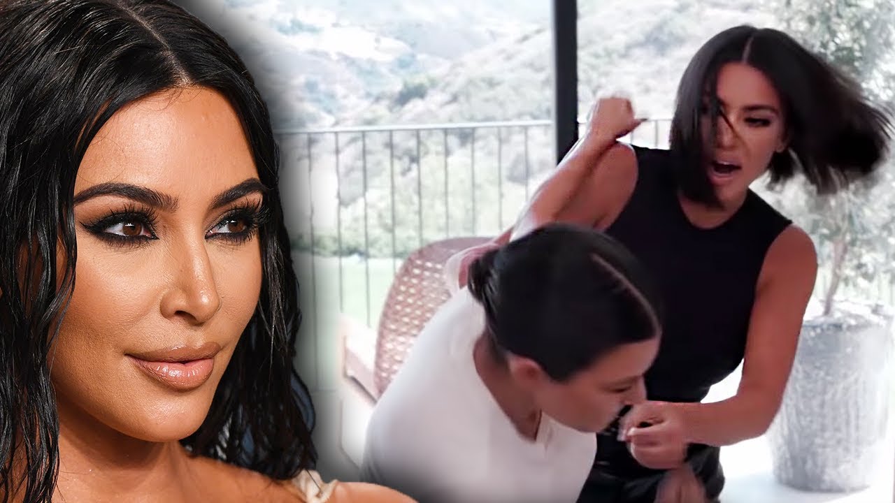 Kim Kardashian & Kourtney Kardashian Feud In New Viral Video Win Big