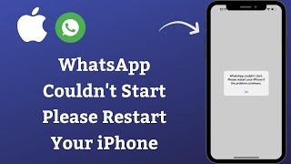 How To Fix WhatsApp Couldn't Start Please Restart Your iPhone iOS 17 Resimi