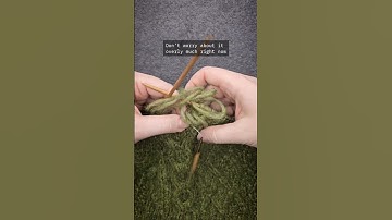 Easiest and quickest way for fixing an error in cable knit pattern #knittingtutorial