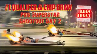 Pro Shootout Day 2..Qualifying and chip draw. @claymillican25 takes top spot #race #racer
