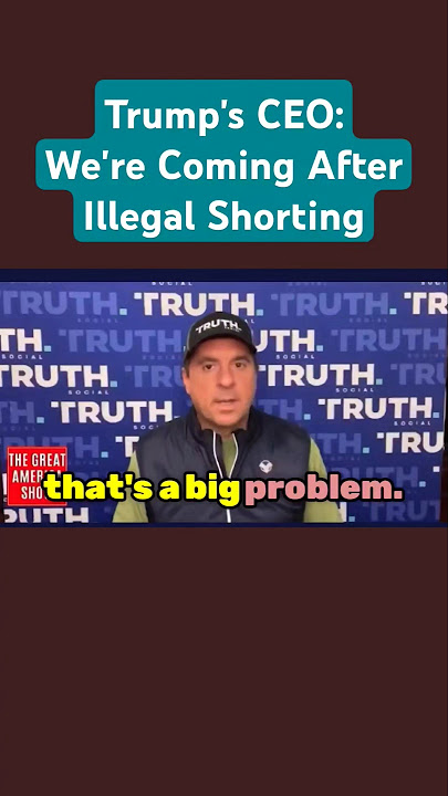 Download lagu Trump CEO: We're coming after naked shorts of DJT stock and market manipulators