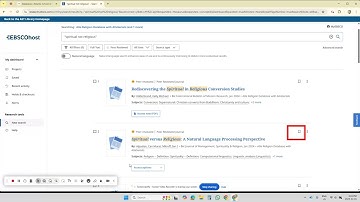 Searching the EBSCO Databases (Advanced Tutorial)