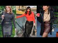 beautiful and stylish leather skirts designs ideas for ladies of 2022