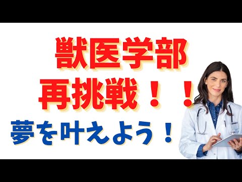 獣医学部に再挑戦したい人必見！！その方法と合格を引き寄せる情報を公開！