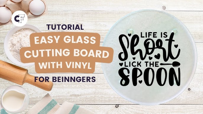 Glass cutting board design – Silhouette Secrets+ by Swift Creek Customs