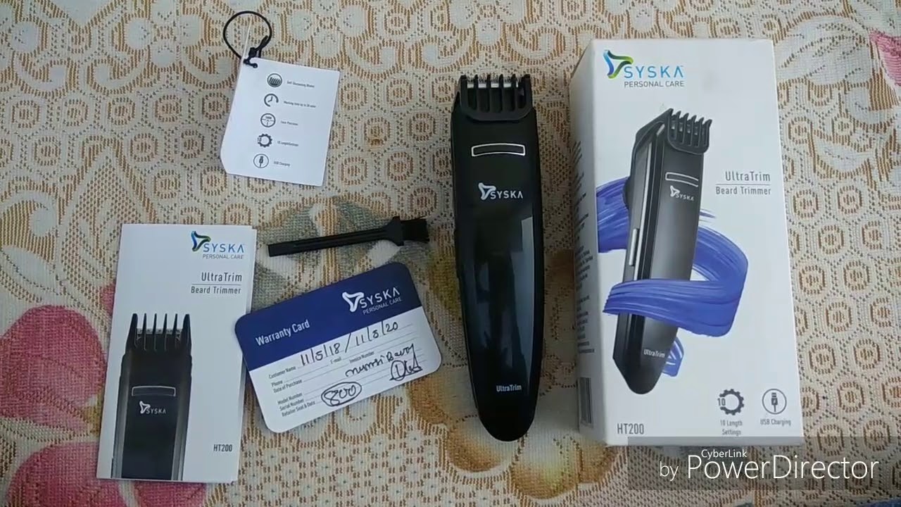 syska hair trimmer ht200