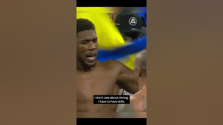 What Anthony Joshua said to Oleksandr Usyk at the end of their fight 👊👀