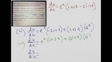Particle Motion with Parametric Equations