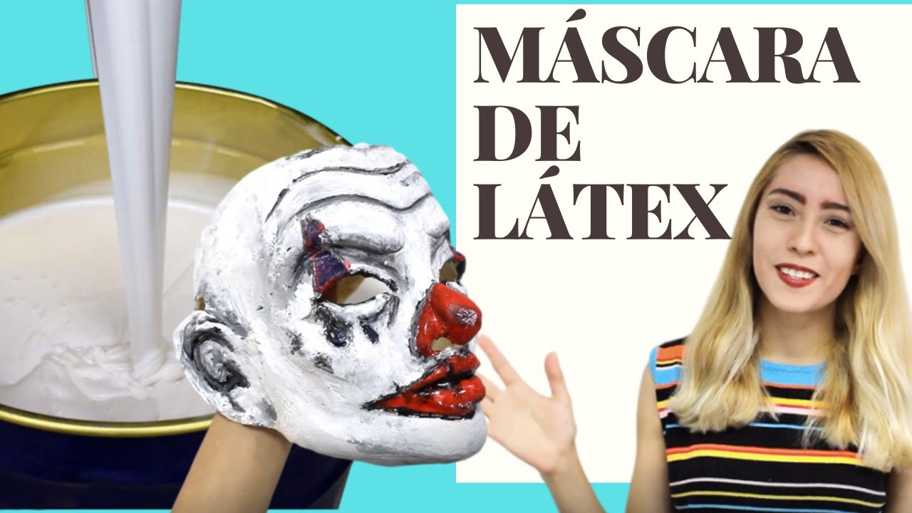 Tutorial MÁSCARA de látex y COMO PINTAR EL LÁTEX 