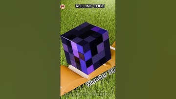 Rolling Cube Simulation in Blender🔥🔥🔥 #blender3d #3dart #3danimation