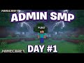Admin Power, ZERO Help | Admin SMP Survival Series #Day 1.