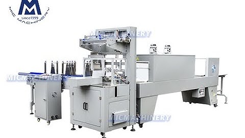 Shrink Packaging Machine: how to shrink packaging bottles ( Shrink Packing Machine, 8-10 pcs/min )