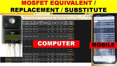 {757} How To Find Equivalent of MOSFET