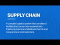 Supply Chain Changes