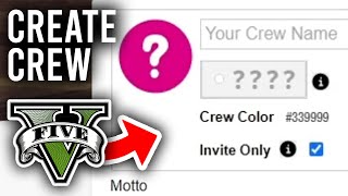 How To Create Crew In Gta 5 Online - Full Guide