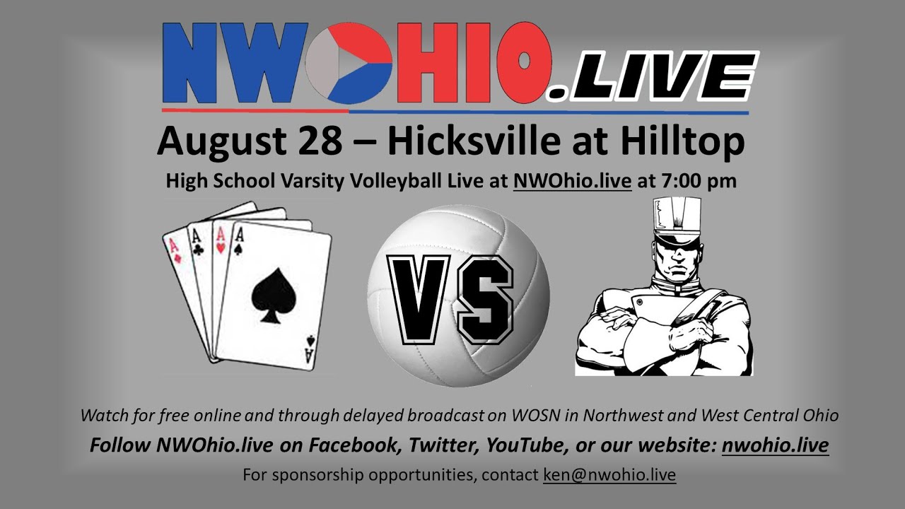 Northwest Ohio High School Volleyball - Hicksville at Hilltop 8/28/23