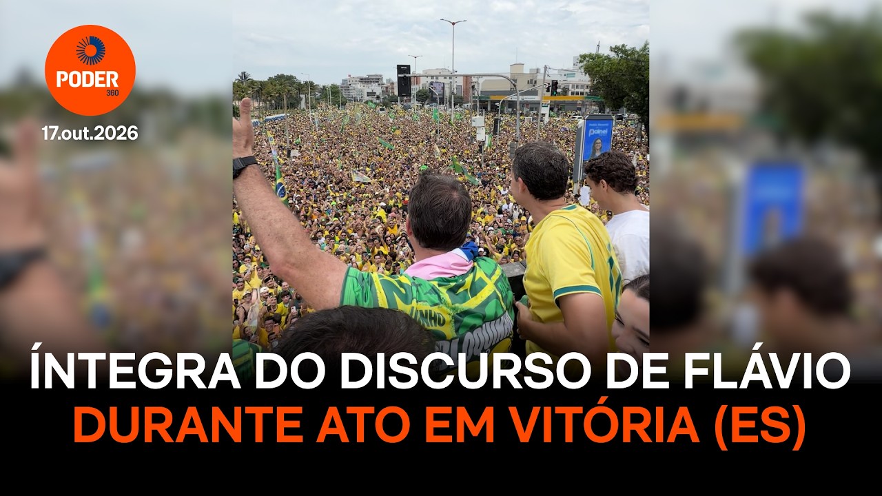 Flávio promete “Brasil de amor” e fala em governar para quem fez o “L”