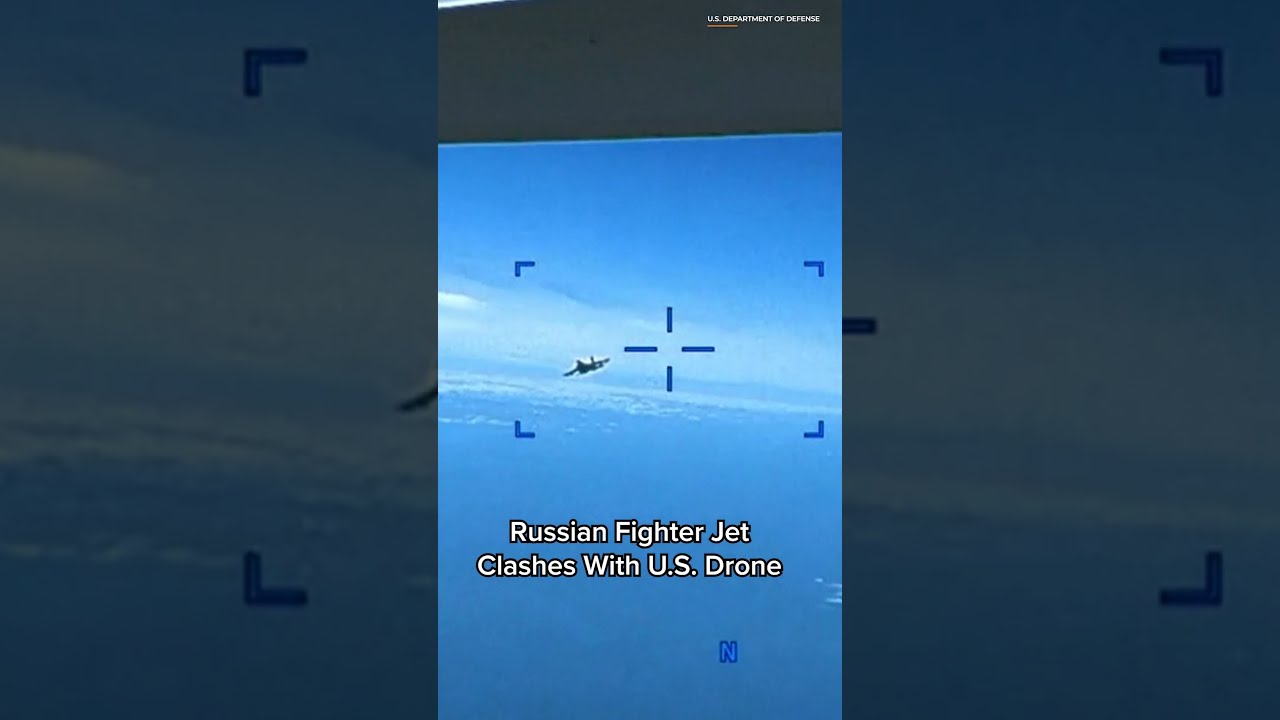 Russian Fighter Jet Collides With U S Drone Over Black Sea LX News