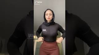 sexy hot hijab girl dance