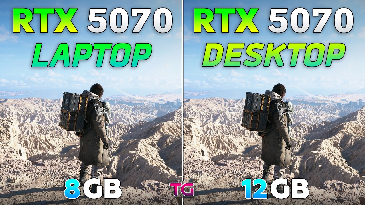 RTX 5070 Laptop vs RTX 5070 Desktop - Test in 10 Games - YouTube