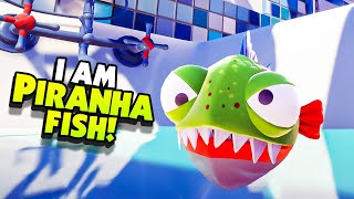 CHOMPING My Way Through The CITY As PIRANHA FISH! - New I AM FISH Gameplay