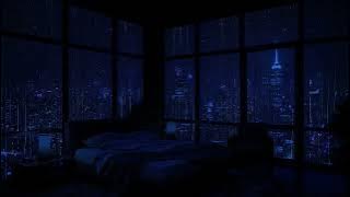 Relaxing Rainy Night: Embracing the Peacefulness of Rain and City Lights by the Window 🌧️🌃