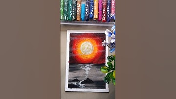 Moonlight Dreams | Oil Pastel Art