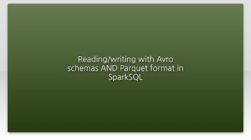 Reading/writing with Avro schemas AND Parquet format in SparkSQL